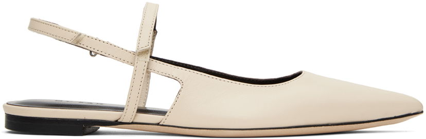 Oblečenie BY FAR BY FAR Jess Slingback Ballerina Flats Béžová | 23CAJESFCENAP