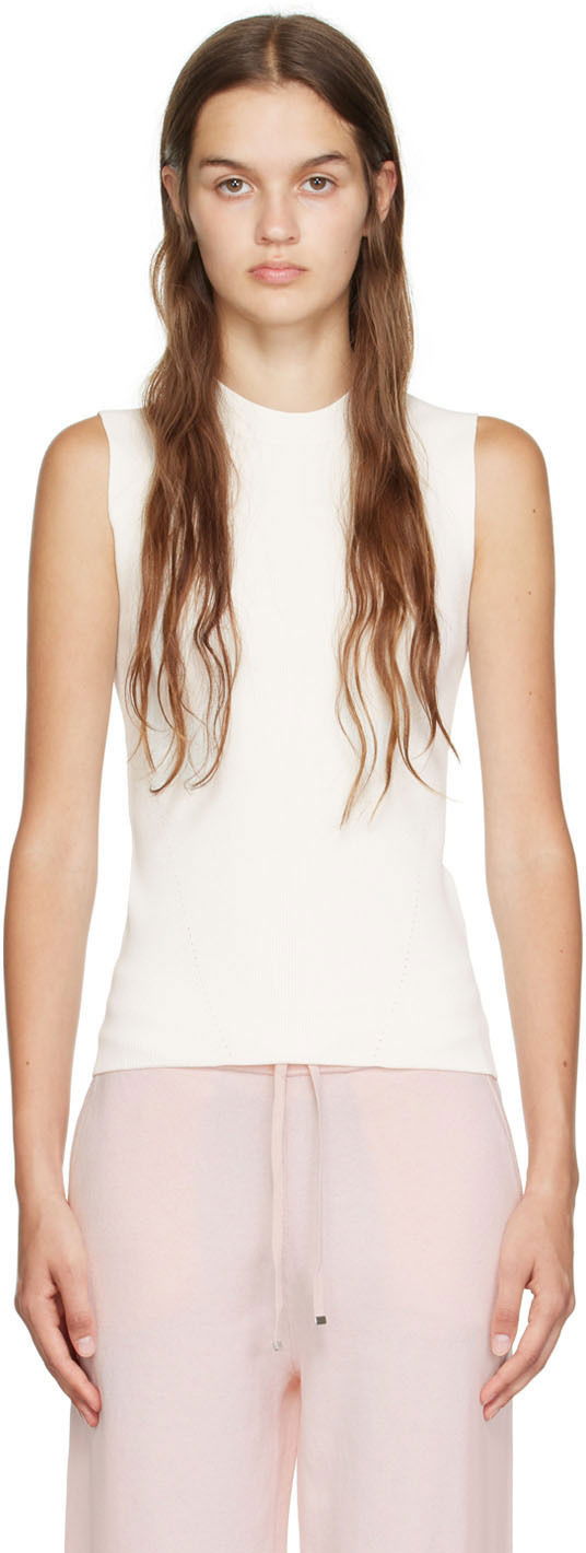 Tielko BOSS Sleeveless Tank Top Biela | 50471663 10242275, 0
