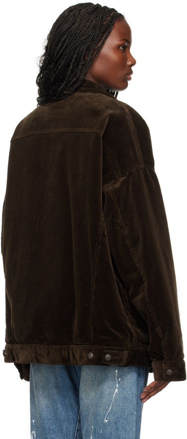 Bunda R13 R13 Lacey Corduroy Trucker Jacket Hnedá | R13WD210-D259A, 2