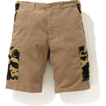 Šortky BAPE 1st Camo Corduroy Wide 6pocket Shorts Béžová | 001SPH301006X, 0