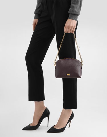 Kabelka Dolce & Gabbana Dolce & Gabbana Calfskin Mini Bag with Chain Vínová | BI3353A50708M073, 1