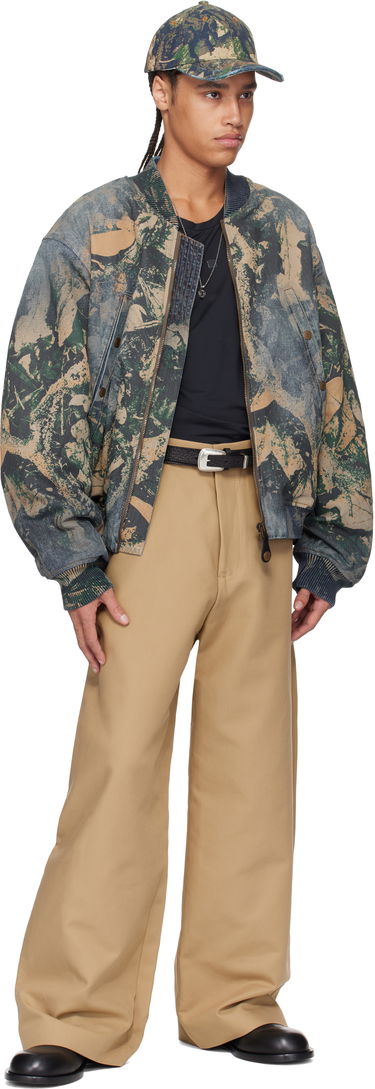 Bomber bunda Acne Studios Acne Studios Printed Denim Bomber Jacket Modrá | B90807-, 3