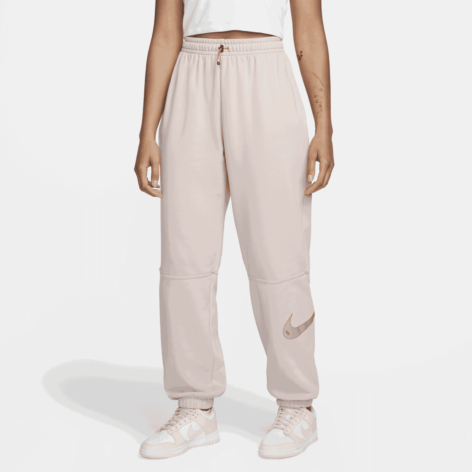 Tepláky Nike Sportswear Swoosh Béžová | DM6205-601, 0