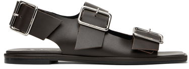 Oblečenie Aeyde Aeyde Thekla Leather Slingback Sandals Hnedá | A11-FS-BRNS08FL65-SS25-953-001, 0