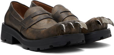 Tenisky a topánky Charles Jeffrey Loverboy Charles Jeffrey LOVERBOY Moggies Claws Distressed Loafers Hnedá | 052150102, 3