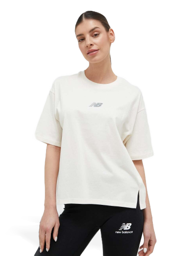 Tričko New Balance Athletics Remastered Cotton Jersey Boxy T-Shirt Biela | WT31511GIE