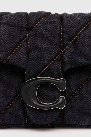 Taška cez rameno Coach Coach Quilted Denim Shoulder Bag Čierna | CR701, 2