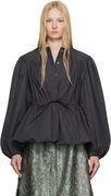 Dries Van Noten Drawstring Peplum Top