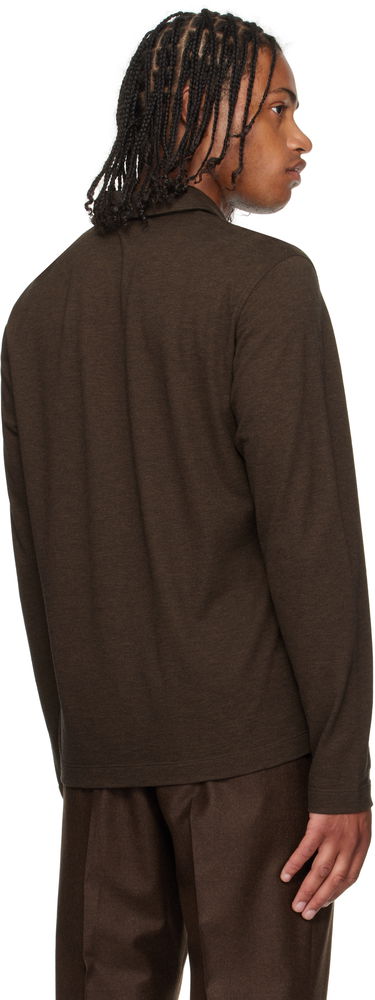 Polo tričko FERRAGAMO Ferragamo Long Sleeve Polo Hnedá | 786359, 2