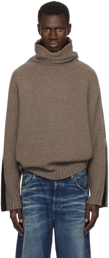 Sveter Helmut Lang Suitcase Turtleneck Sweater Hnedá | O06HM797, 0