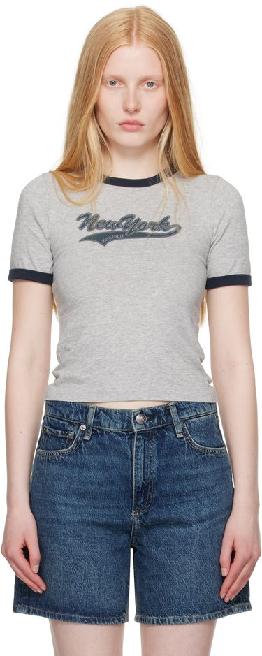Tričko rag & bone Rag & Bone Mica Ringer T-Shirt Šedá | WCC25PT033MI35, 0
