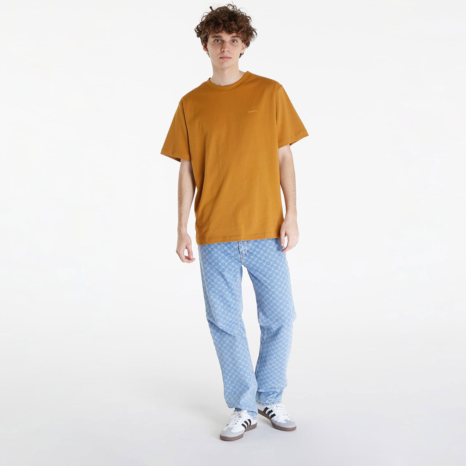 Essential T-Shirt With Tonal Print 5-Pack Multicolour