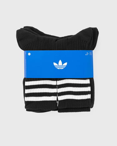 Ponožky adidas Performance 3-Stripes Crew Socks - 6 Pairs Čierna | JV7411, 2