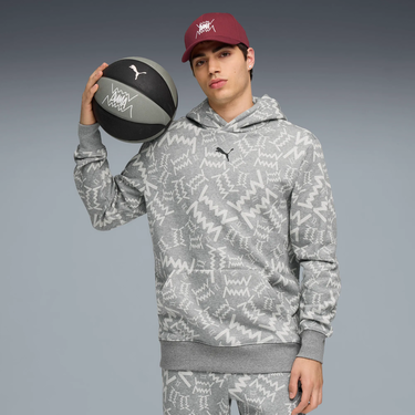 Mikina Puma Teamjaws Post Game Hoodie Šedá | 689536-03, 2