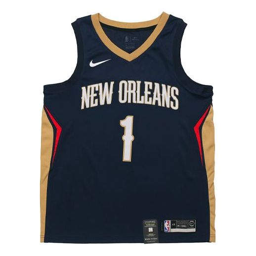 Dres Nike Zion Williamson New Orleans Pelicans Fan Edition Jersey Navy | 864493-427, 0