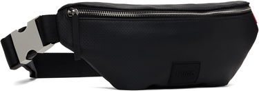 Ľadvinka BOSS HUGO Perforated Faux Leather Belt Bag Čierna | 50541917, 1