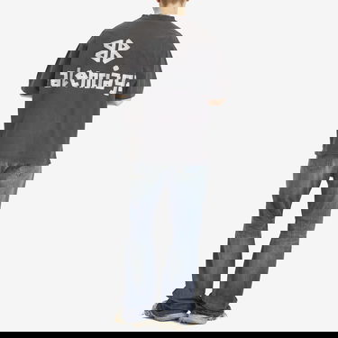 Tričko Balenciaga Balenciaga Tape Type Tr Medium Fit T-Shirt, Size Large Šedá | 764235-TRVK1-1041, 4