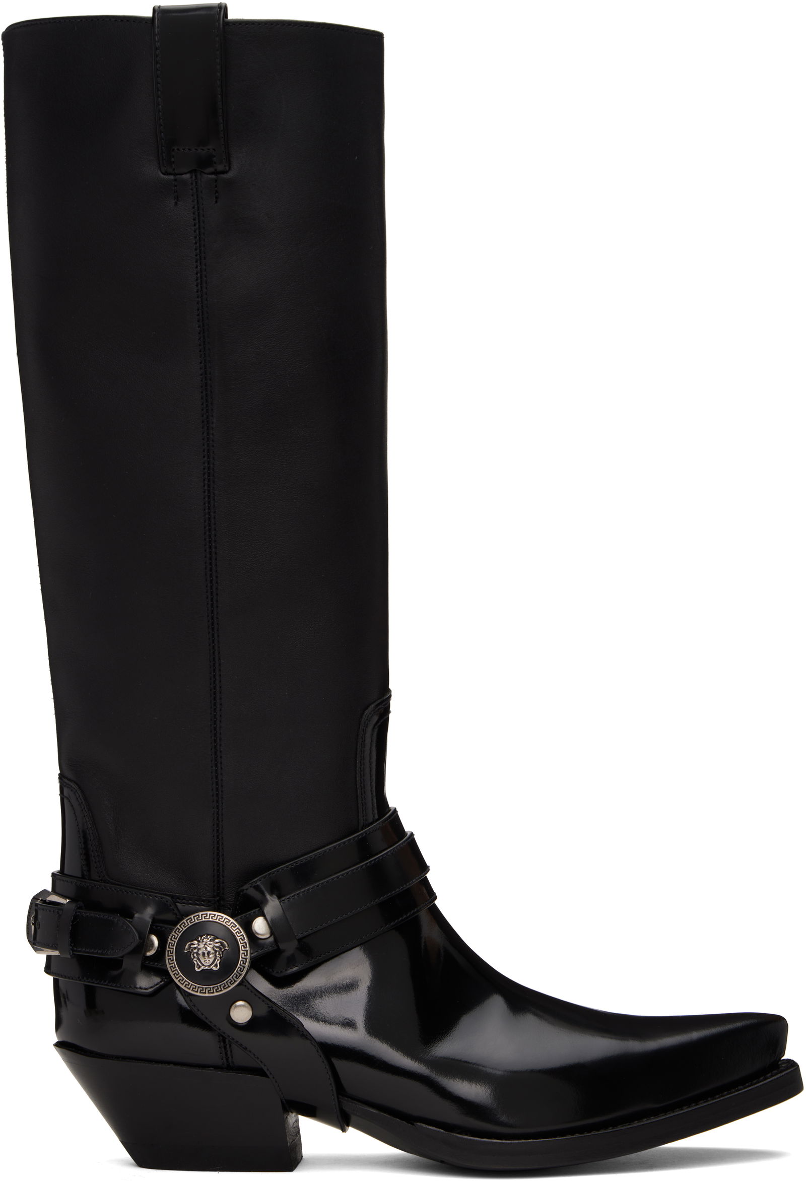 Versace Texano Knee-High Boots
