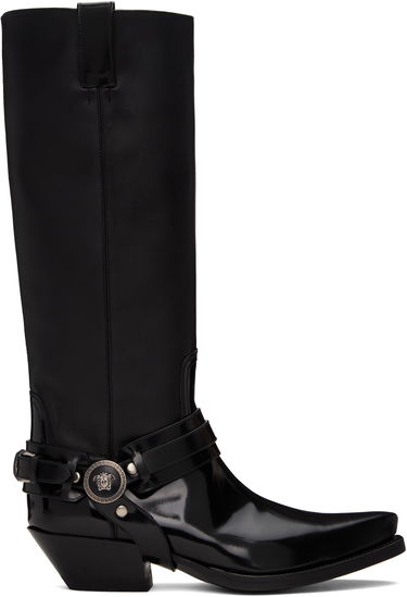 Oblečenie Versace Versace Texano Knee-High Boots Čierna | 1016746_1A12155_1B00I, 0
