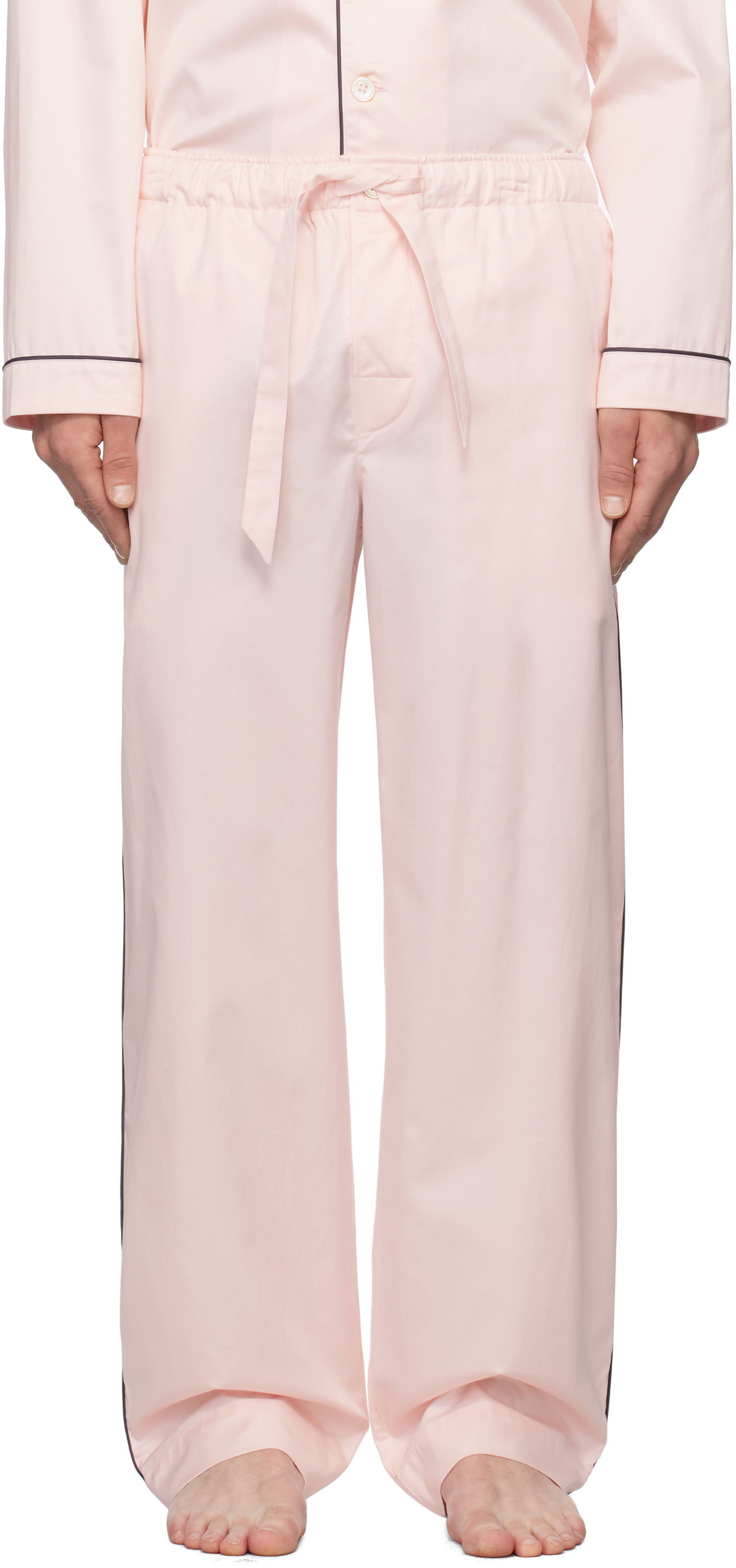 Pyžamo TEKLA Sateen Pyjama Pants Ružová | SWP-PIN, 0