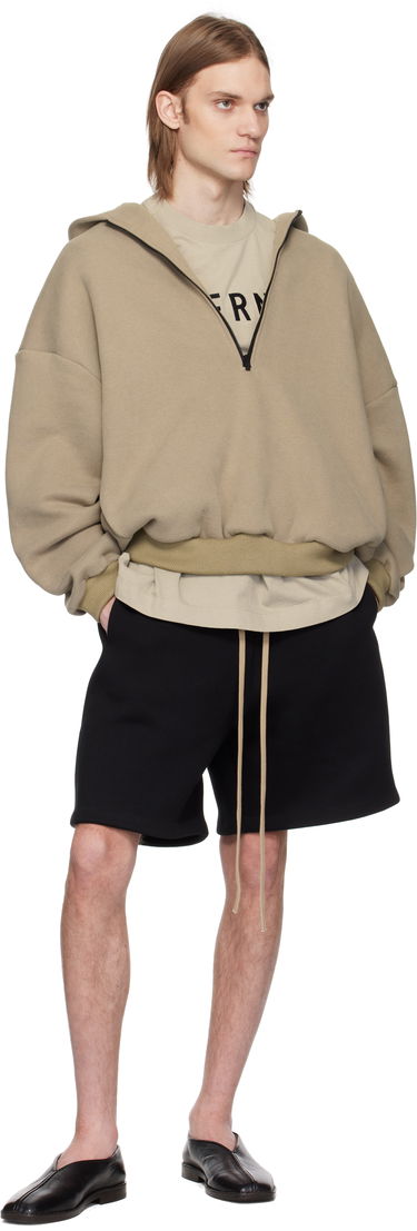 Mikina Fear of God Fear of God Fleece Half Zip Hoodie Béžová | FGE250-513CCF, 3