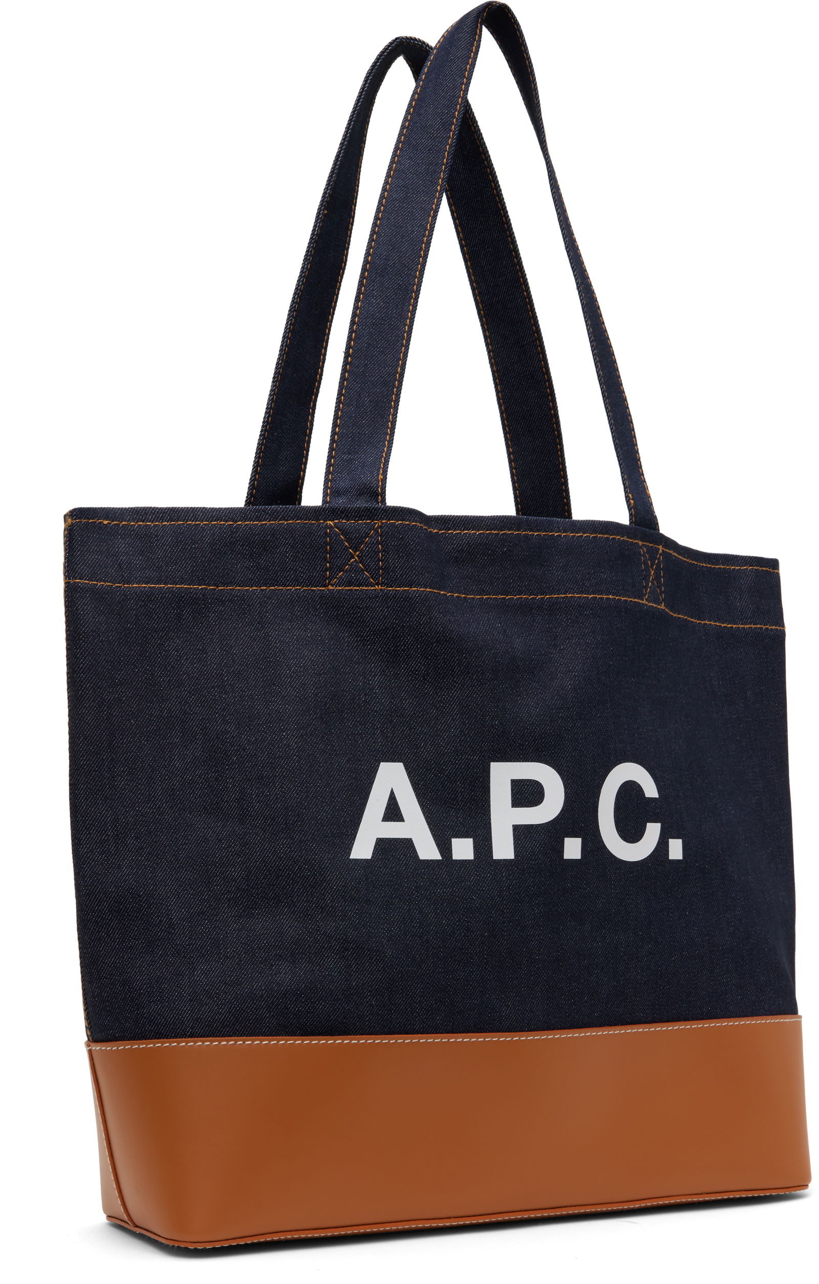 A.P.C. Axel E/W Denim Tote