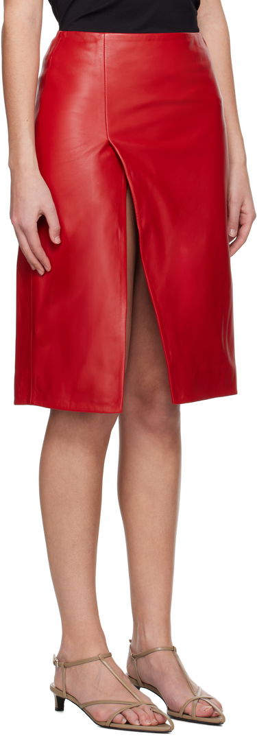 Sukňa Loulou de Saison Loulou de Saison Ekare Leather Midi Skirt Čierna | EKARE, 4