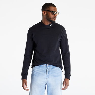 Tričko Nike Life Mock Neck Shirt Čierna | DX5868-010, 3