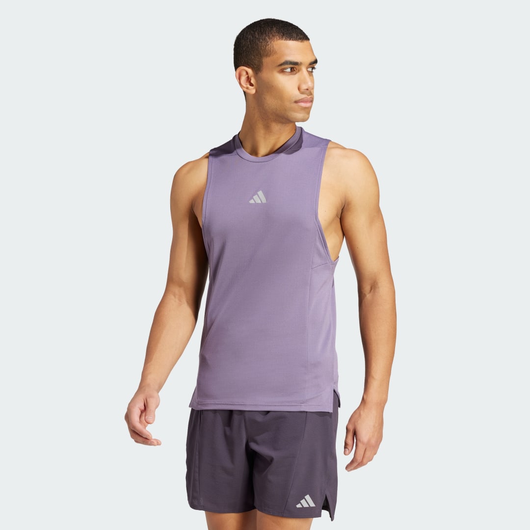 Tielko adidas Performance Designed for Training Workout HEAT.RDY Top Fialová | IS3711, 1