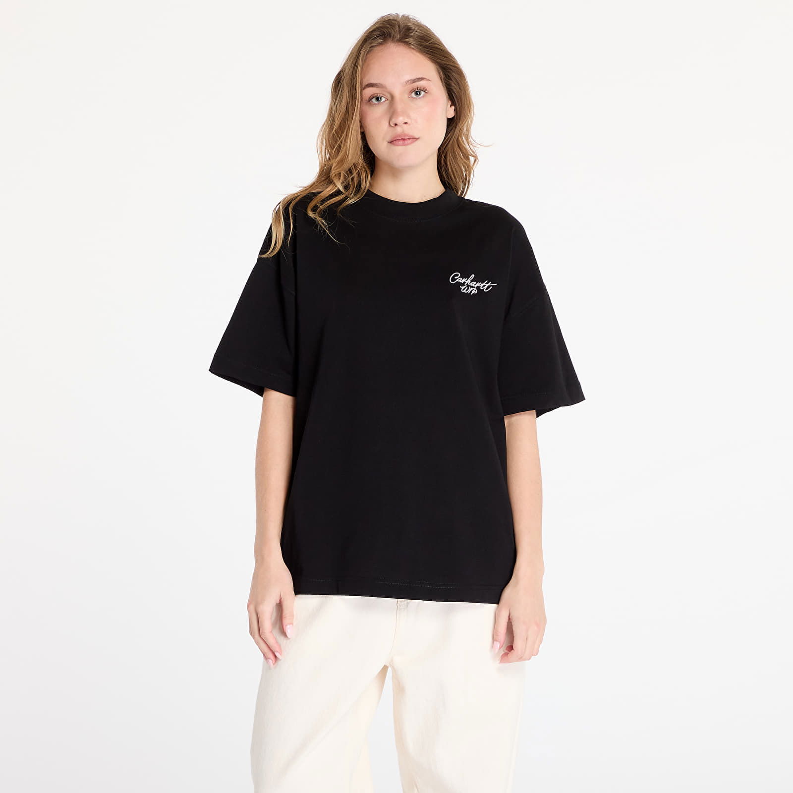 T-shirt S/S Signature Script T-Shirt UNISEX Black/ Wax L