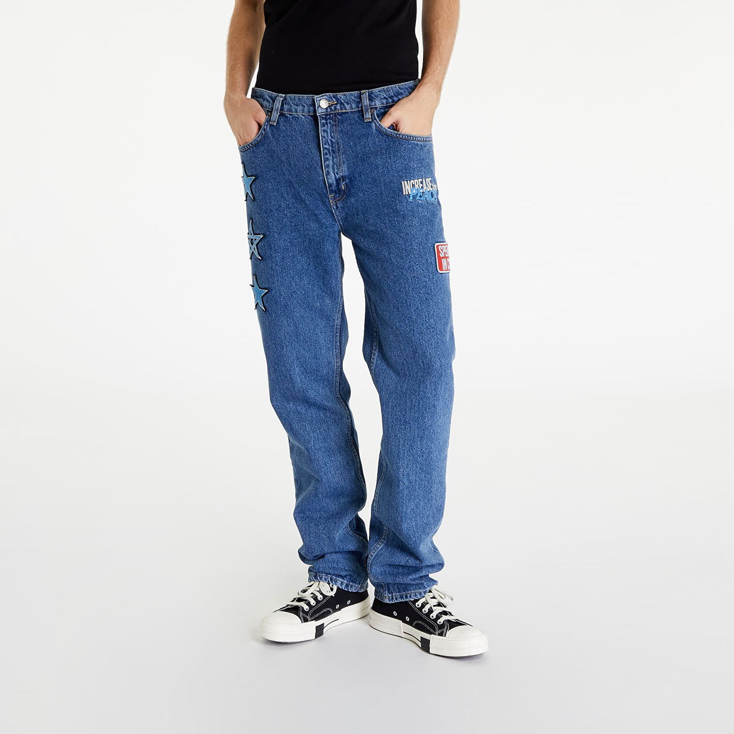 Džínsy DAILY PAPER Nemi Pants Modrá | 2221215, 0