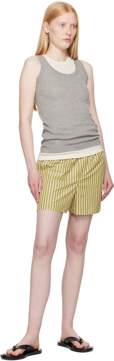 Šortky AMI AMI Paris Elasticated Shorts Žltá | USO117.CO0108, 3