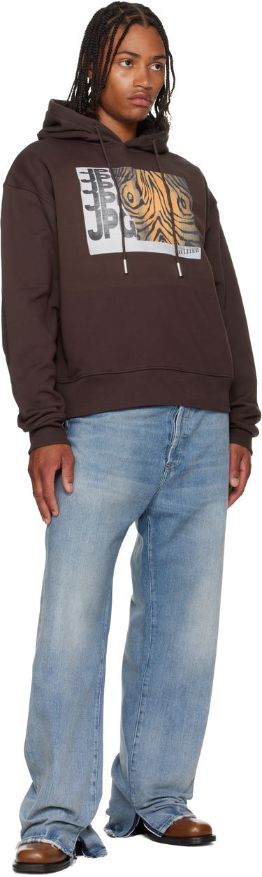 Mikina Jean Paul Gaultier Jean Paul Gaultier Printed Hoodie Hnedá | 25/03-W-TO296-J003-710060, 3