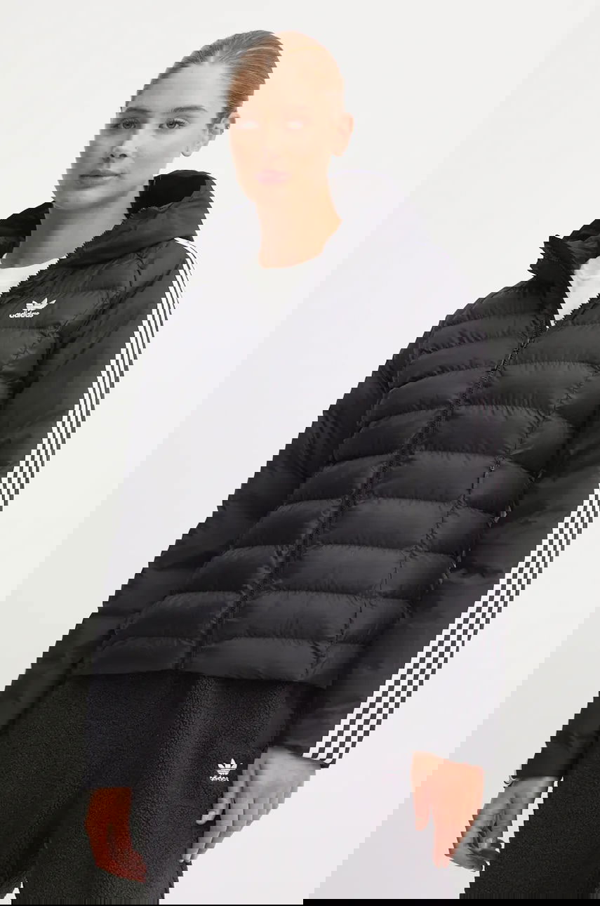 Prešívaná bunda adidas Originals adidas Originals Hooded Puffer Jacket Čierna | IW5849, 0