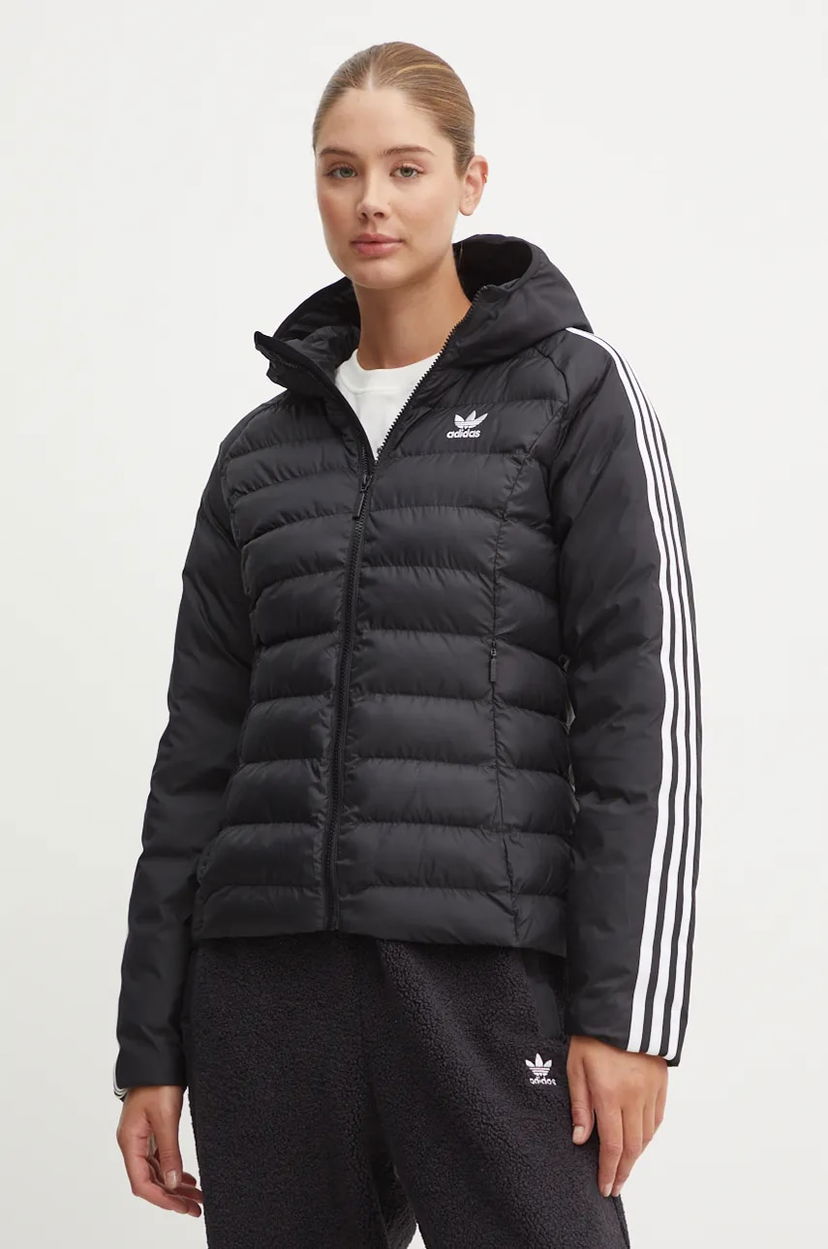 Prešívaná bunda adidas Originals adidas Originals Hooded Puffer Jacket Čierna | IW5849