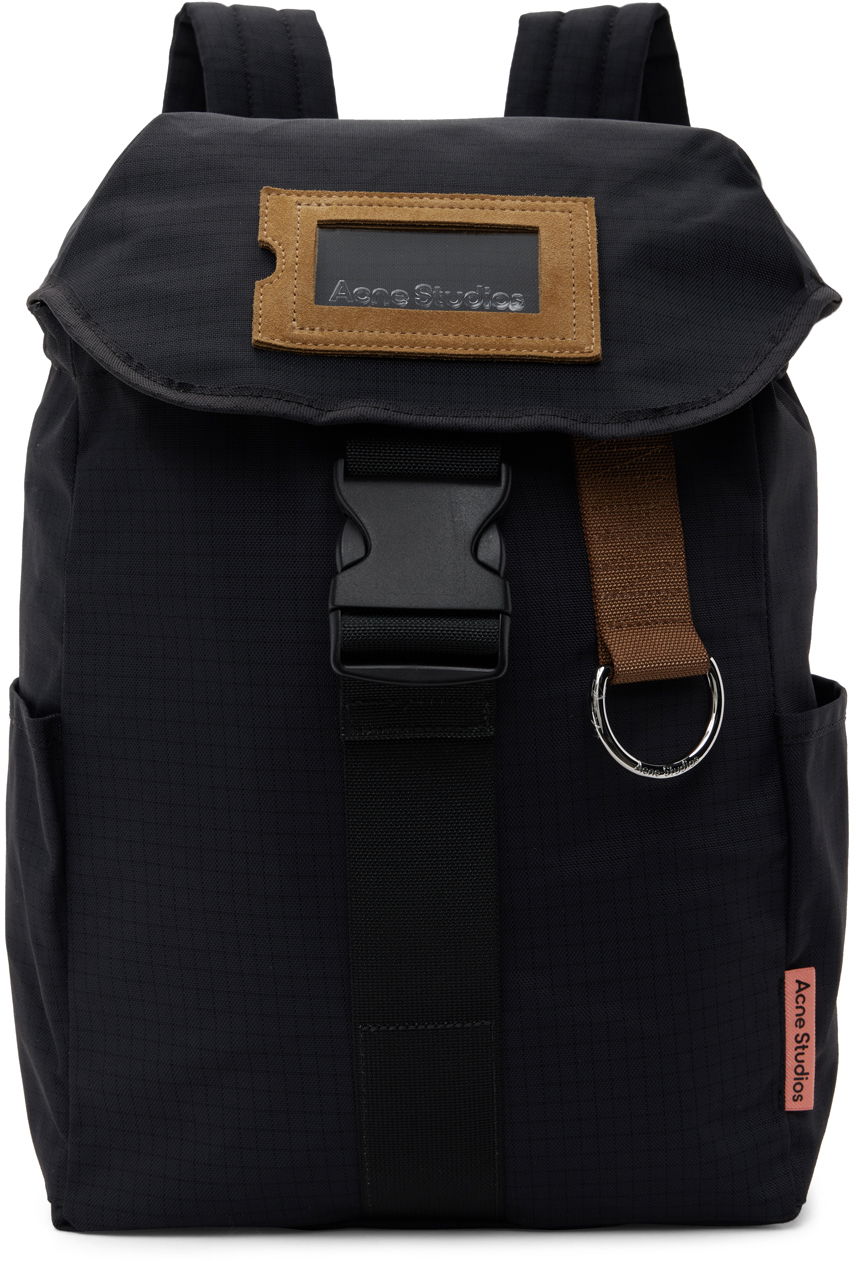 Batoh Acne Studios Foldover Flap Backpack Čierna | C10151-, 0