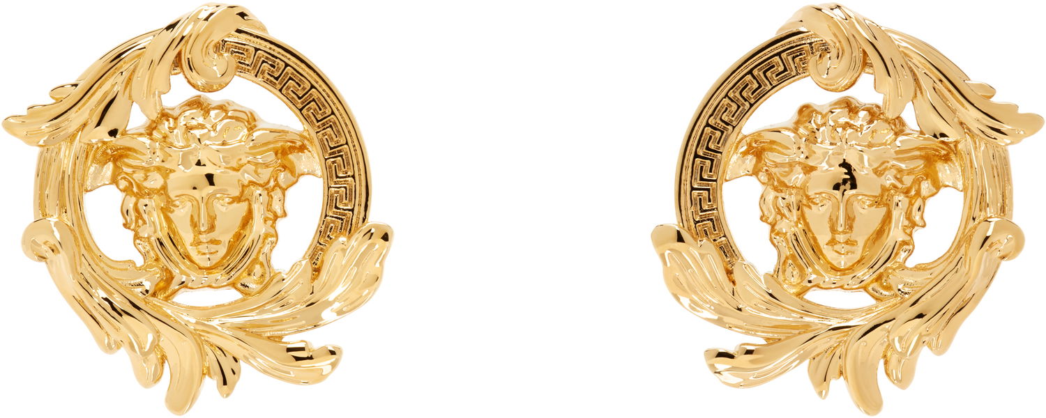Náušnice Versace Versace Medusa Barocco Earrings Metalická | 1019023_1A00620_3J000, 0
