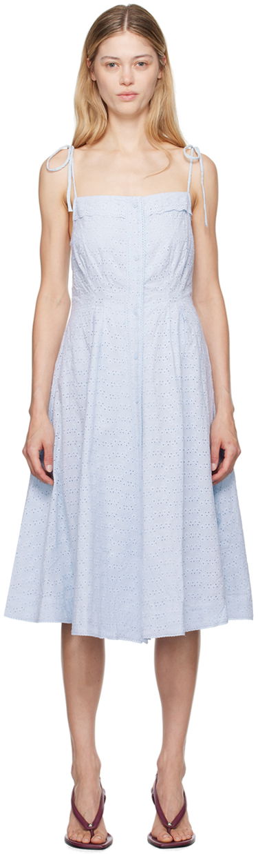 Šaty GUIZIO Guizio Acadia Midi Dress Modrá | P24403W098, 0