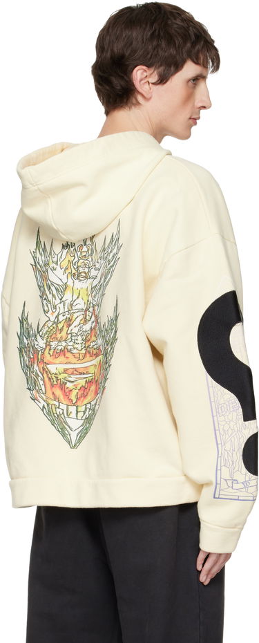 Mikina Who Decides War Engulfed Memories Zip Up Hoodie Béžová | 1110140018FW25, 2