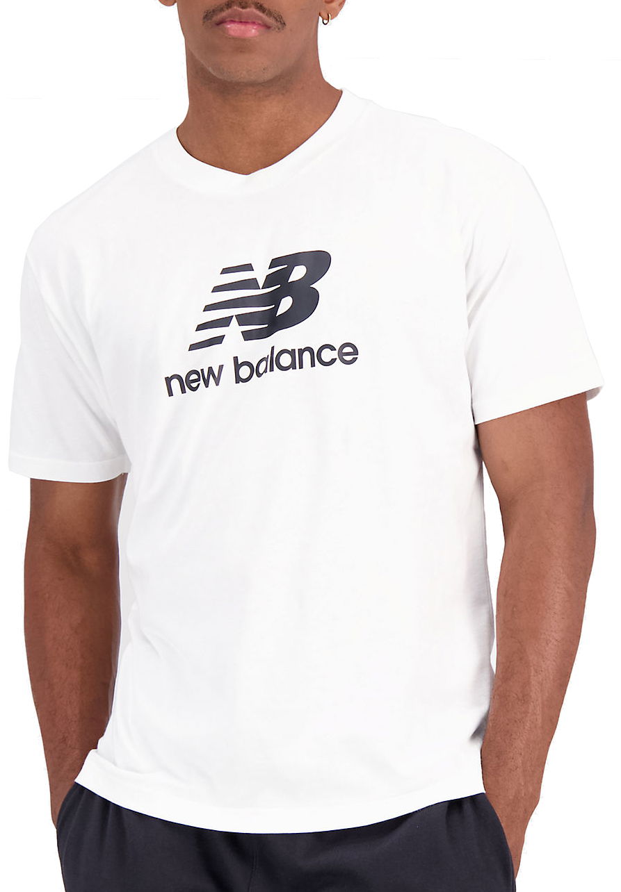 Tričko New Balance Essentials Stacked Logo Biela | mt31541-wt, 0