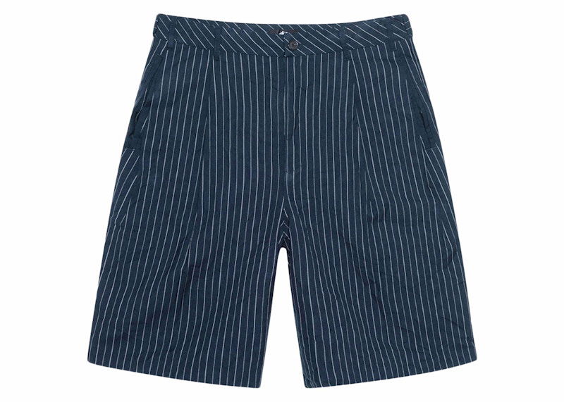 Šortky Stüssy Stussy Pleated Stripe Shorts Modrá | 112314, 0