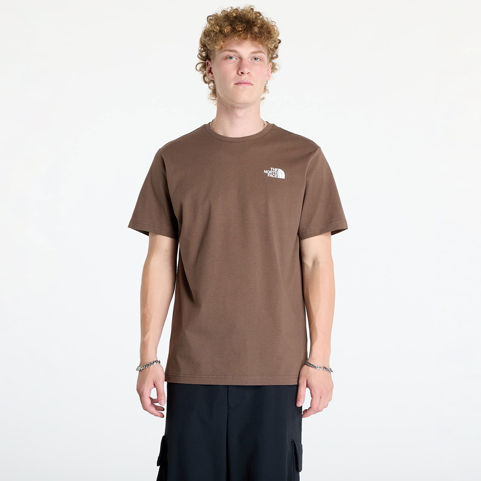 S/S Box Nse Tee Smokey Brown/Tnf Black