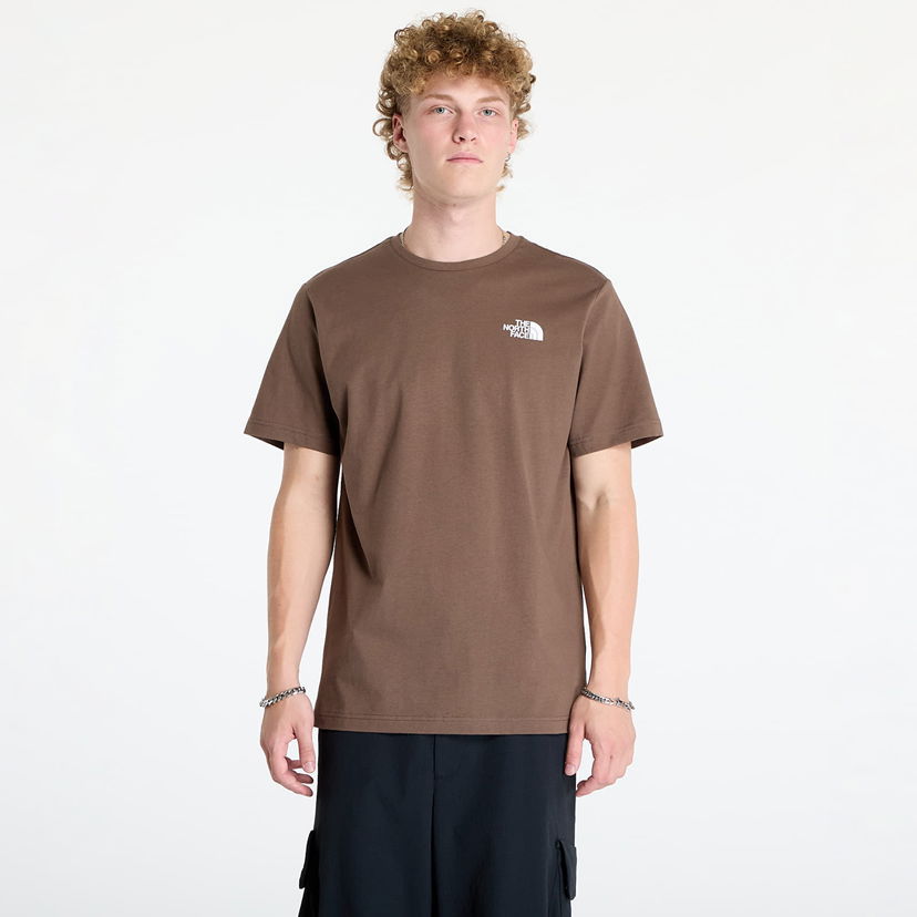 Tričko The North Face S/S Box Nse Tee Smokey Brown/Tnf Black Hnedá | NF0A87NP5EX1