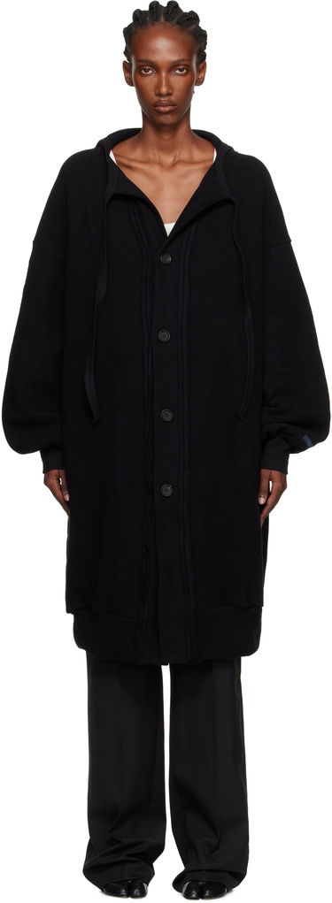 Bunda Yohji Yamamoto YOHJI YAMAMOTO Jersey Twill Button Cardigan Čierna | FM-T86-002, 0