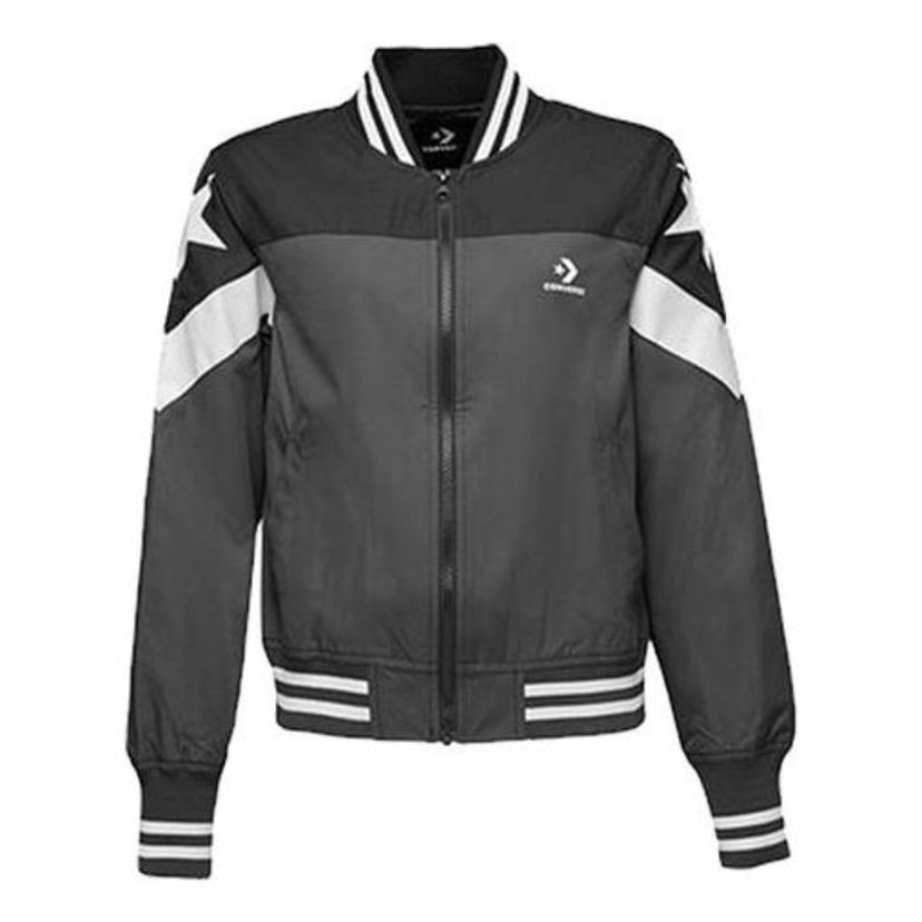 Bomber bunda Converse Non-Padded Baseball Bomber Jacket Čierna | 10017460-A02