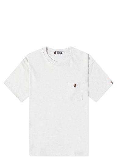 Tričko BAPE One Point Pocket T-Shirt Grey Biela | 001CSJ301016M-GRY