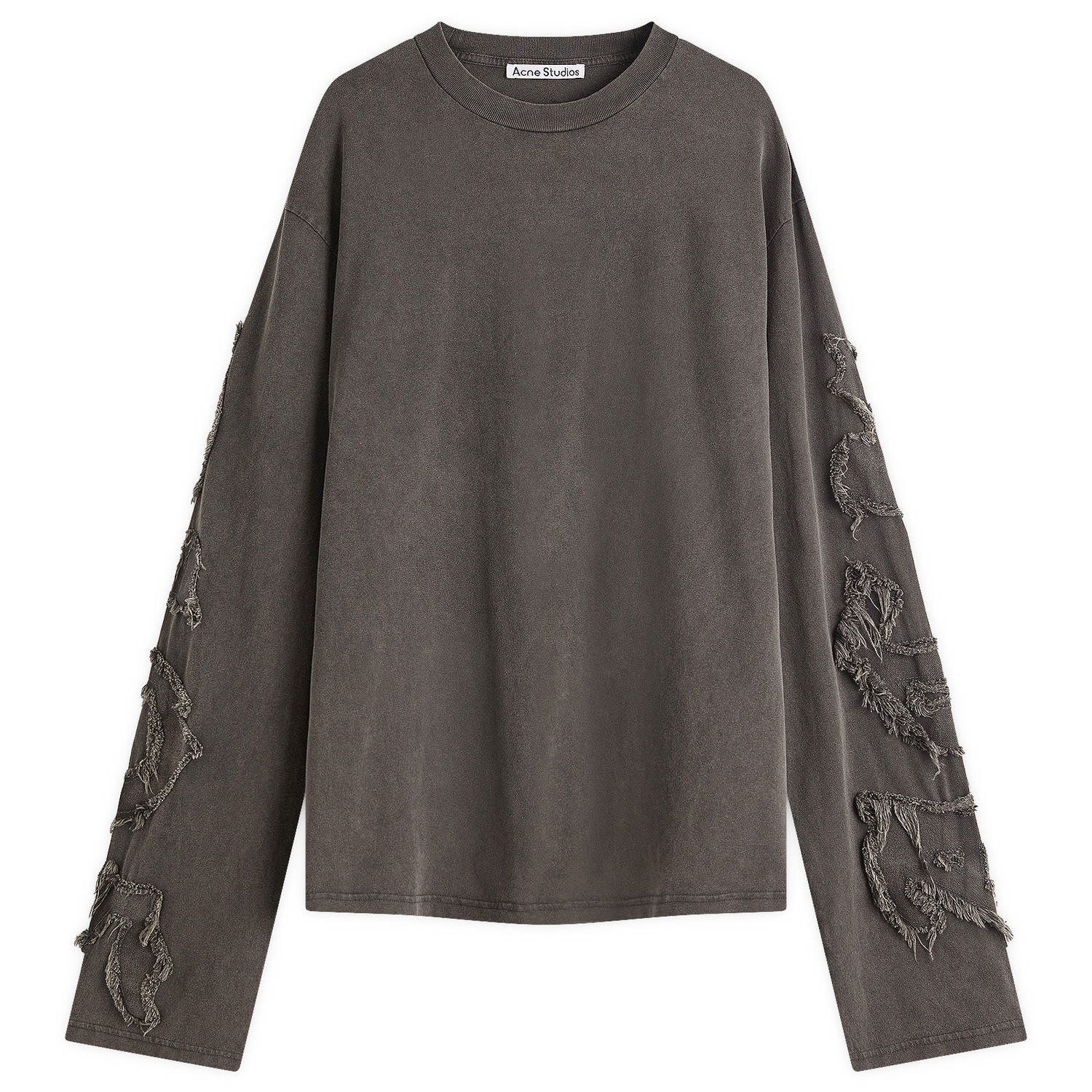 Sveter Acne Studios Acne Studios Applique Long Sleeve T-Shirt, Size Large Šedá | BL0412-BM0, 1