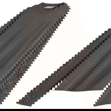 Sveter Acne Studios Acne Studios Applique Long Sleeve T-Shirt, Size Large Šedá | BL0412-BM0, 1