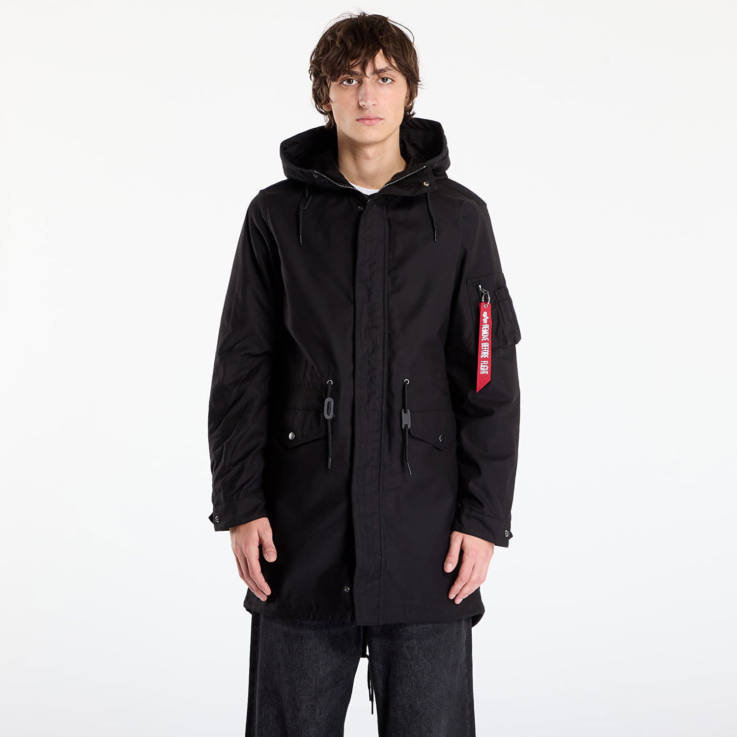 Parka Alpha Industries Jacket Studio M-51 Fishtail Backprint (2in1) Čierna | 258112-03, 0