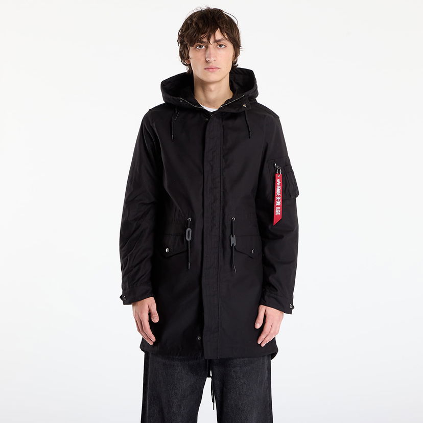 Parka Alpha Industries Jacket Studio M-51 Fishtail Backprint (2in1) Čierna | 258112-03